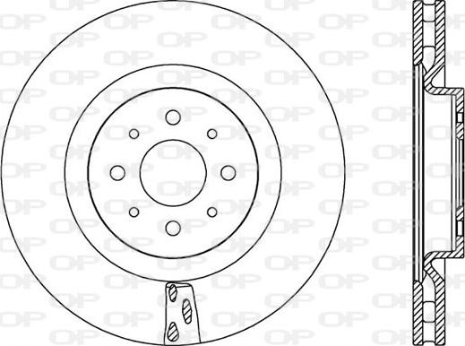 Open Parts BDA2563.20 - Kočioni disk www.molydon.hr