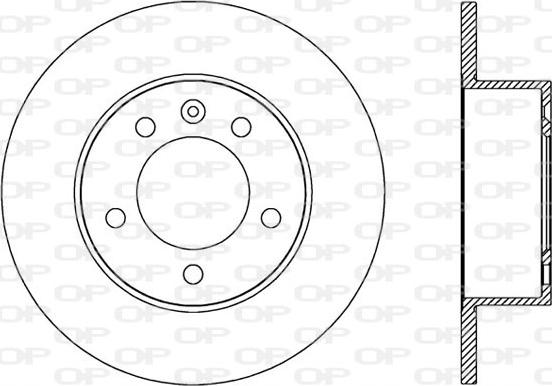 Open Parts BDA2589.10 - Kočioni disk www.molydon.hr