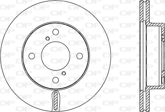 Open Parts BDA2586.20 - Kočioni disk www.molydon.hr