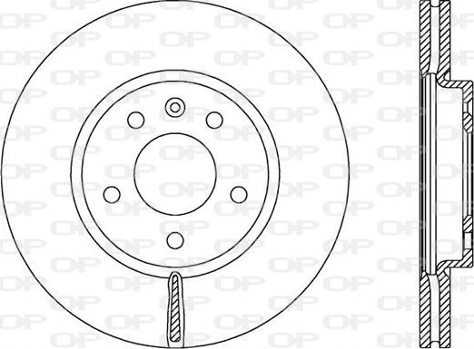 Open Parts BDR2536.20 - Kočioni disk www.molydon.hr