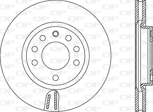 Open Parts BDA2576.20 - Kočioni disk www.molydon.hr