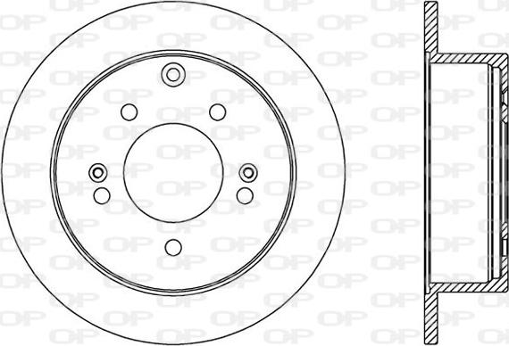 Open Parts BDA2570.10 - Kočioni disk www.molydon.hr