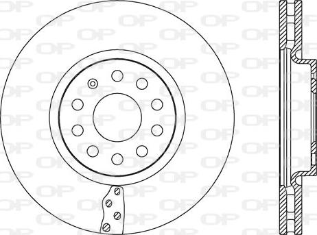 Open Parts BDA2657.20 - Kočioni disk www.molydon.hr