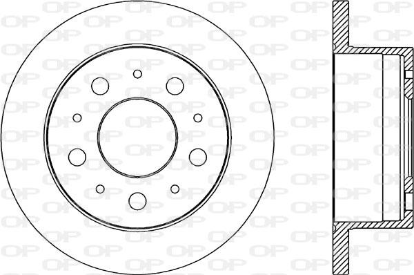 Open Parts BDA2033.10 - Kočioni disk www.molydon.hr