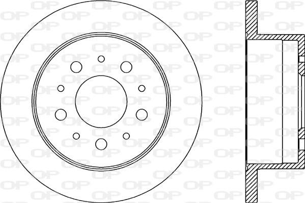 Open Parts BDA2176.10 - Kočioni disk www.molydon.hr