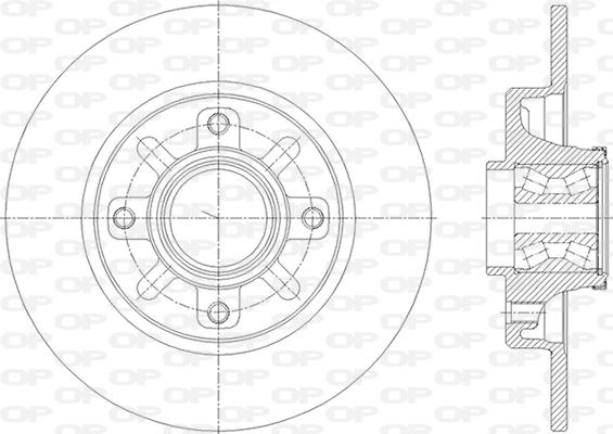 Open Parts BDA2841.30 - Kočioni disk www.molydon.hr