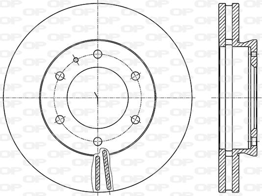 Open Parts BDA2855.20 - Kočioni disk www.molydon.hr