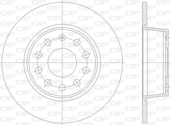 Open Parts BDA2865.10 - Kočioni disk www.molydon.hr