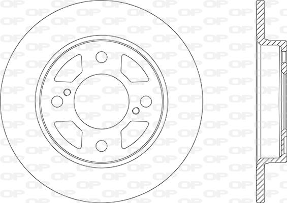 Open Parts BDA2866.10 - Kočioni disk www.molydon.hr