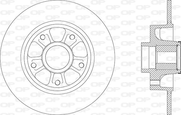 Open Parts BDA2880.30 - Kočioni disk www.molydon.hr