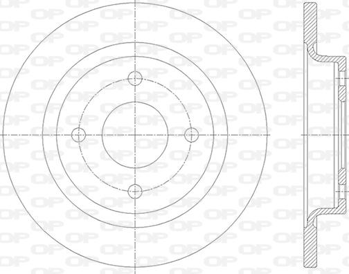 Open Parts BDA2837.10 - Kočioni disk www.molydon.hr