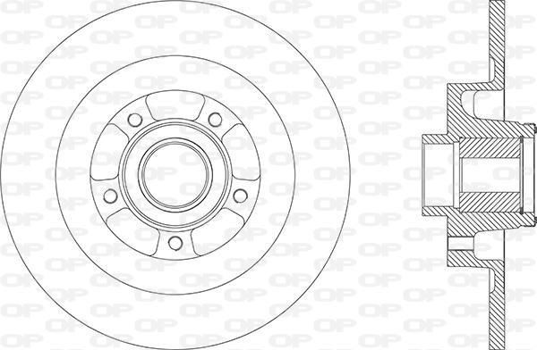 Open Parts BDA2870.30 - Kočioni disk www.molydon.hr