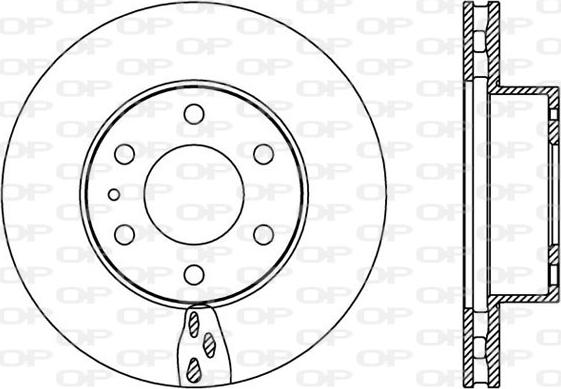 Open Parts BDA2390.20 - Kočioni disk www.molydon.hr