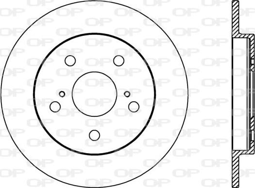 Open Parts BDA2397.10 - Kočioni disk www.molydon.hr