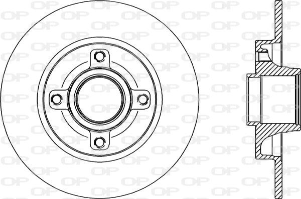 Open Parts BDA2341.10 - Kočioni disk www.molydon.hr