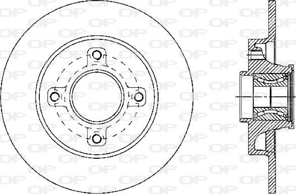 Open Parts BDA2341.30 - Kočioni disk www.molydon.hr