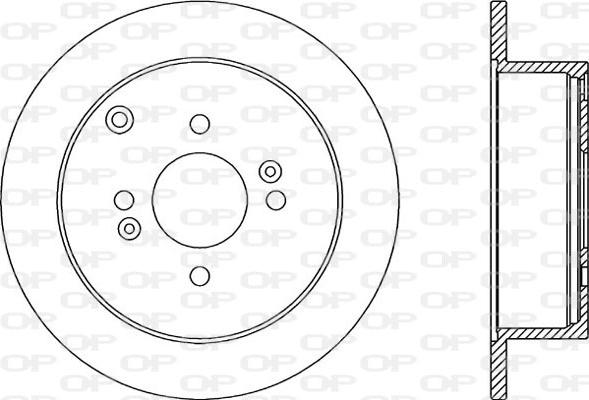 Open Parts BDA2354.10 - Kočioni disk www.molydon.hr