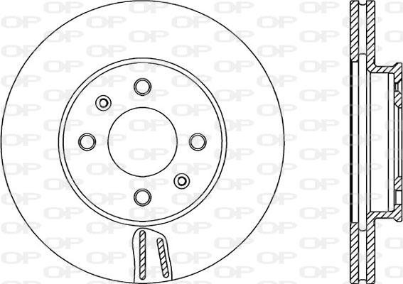 Open Parts BDA2350.20 - Kočioni disk www.molydon.hr