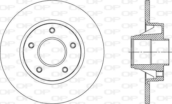 Open Parts BDA2305.10 - Kočioni disk www.molydon.hr