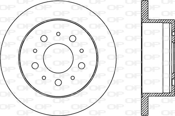 Open Parts BDA2384.10 - Kočioni disk www.molydon.hr