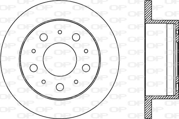 Open Parts BDA2385.10 - Kočioni disk www.molydon.hr