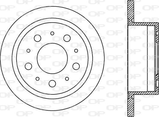 Open Parts BDA2386.10 - Kočioni disk www.molydon.hr