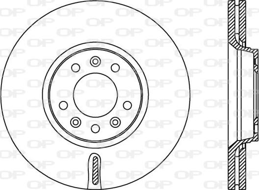 Open Parts BDA2383.20 - Kočioni disk www.molydon.hr