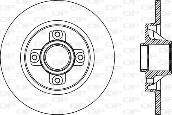 Open Parts BDA2387.10 - Kočioni disk www.molydon.hr