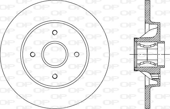 Open Parts BDA2387.30 - Kočioni disk www.molydon.hr