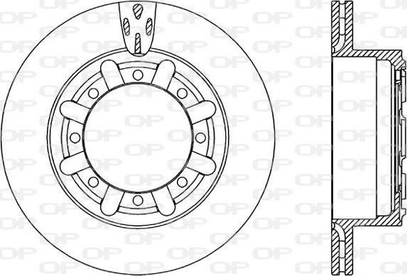 Open Parts BDA2320.20 - Kočioni disk www.molydon.hr