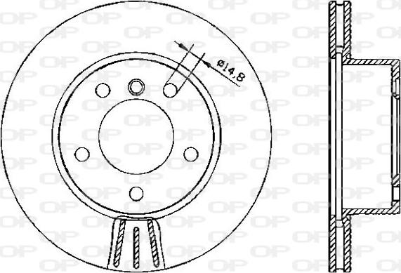 Open Parts BDA2328.20 - Kočioni disk www.molydon.hr