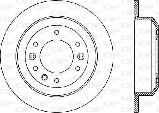 Open Parts BDA2372.10 - Kočioni disk www.molydon.hr