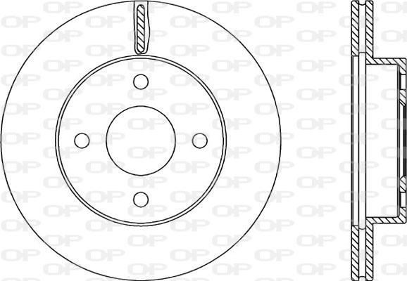 Open Parts BDA2216.20 - Kočioni disk www.molydon.hr