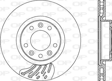 Open Parts BDA2742.20 - Kočioni disk www.molydon.hr