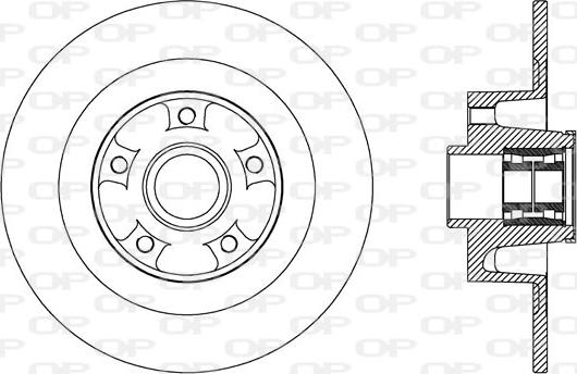 Open Parts BDA2708.30 - Kočioni disk www.molydon.hr