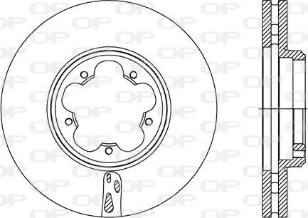 Open Parts BDA2738.20 - Kočioni disk www.molydon.hr