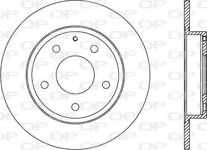 Open Parts BDA2728.10 - Kočioni disk www.molydon.hr