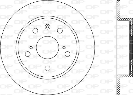 Open Parts BDA2773.10 - Kočioni disk www.molydon.hr