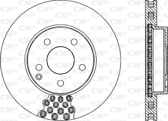 Open Parts BDR1998.20 - Kočioni disk www.molydon.hr