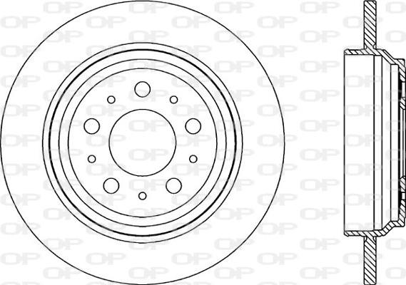 Open Parts BDR1964.10 - Kočioni disk www.molydon.hr