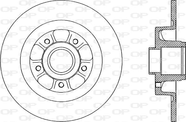 Open Parts BDR1960.10 - Kočioni disk www.molydon.hr