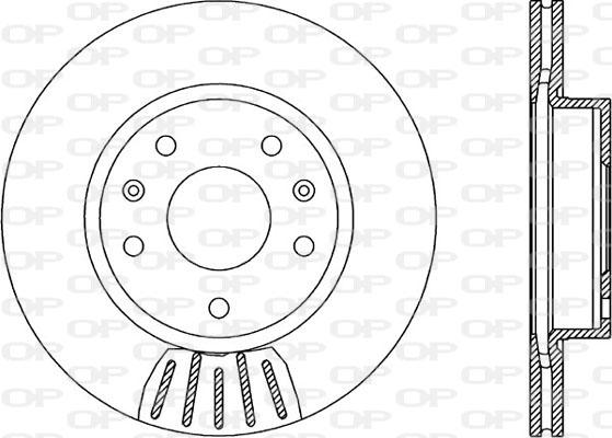 Open Parts BDR1968.20 - Kočioni disk www.molydon.hr