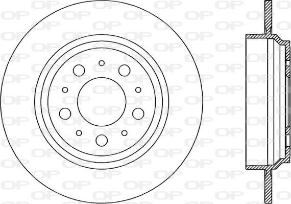 Open Parts BDR1963.10 - Kočioni disk www.molydon.hr