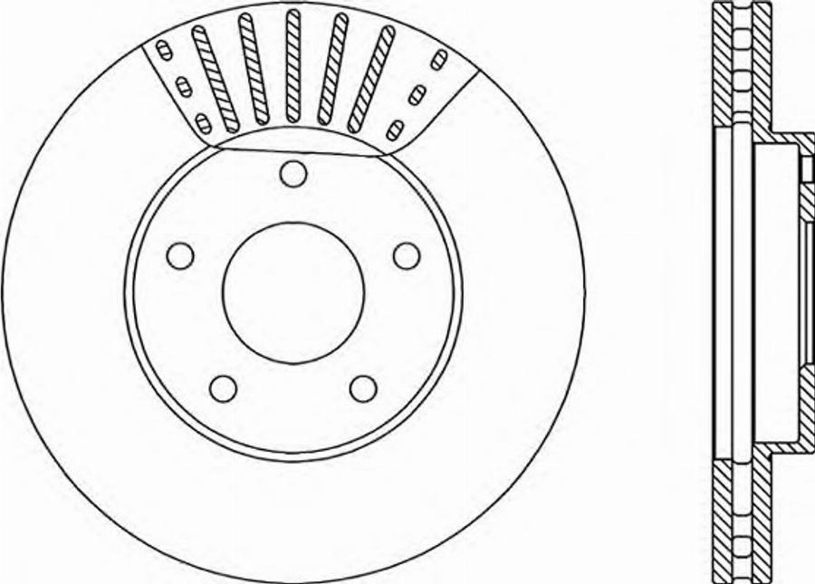 Open Parts BDR1986.20 - Kočioni disk www.molydon.hr