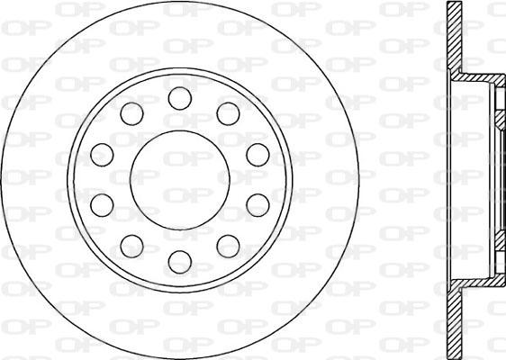 Open Parts BDR1939.10 - Kočioni disk www.molydon.hr