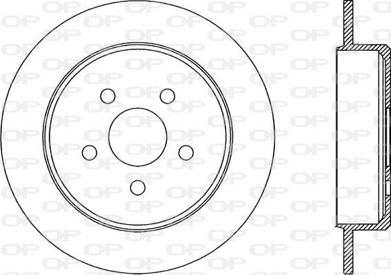 Open Parts BDR1971.10 - Kočioni disk www.molydon.hr