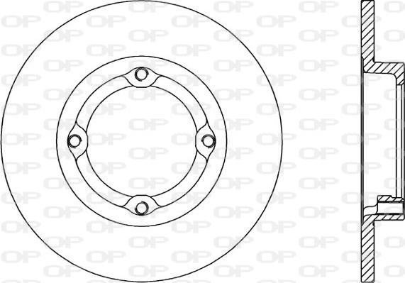 Open Parts BDR1497.10 - Kočioni disk www.molydon.hr