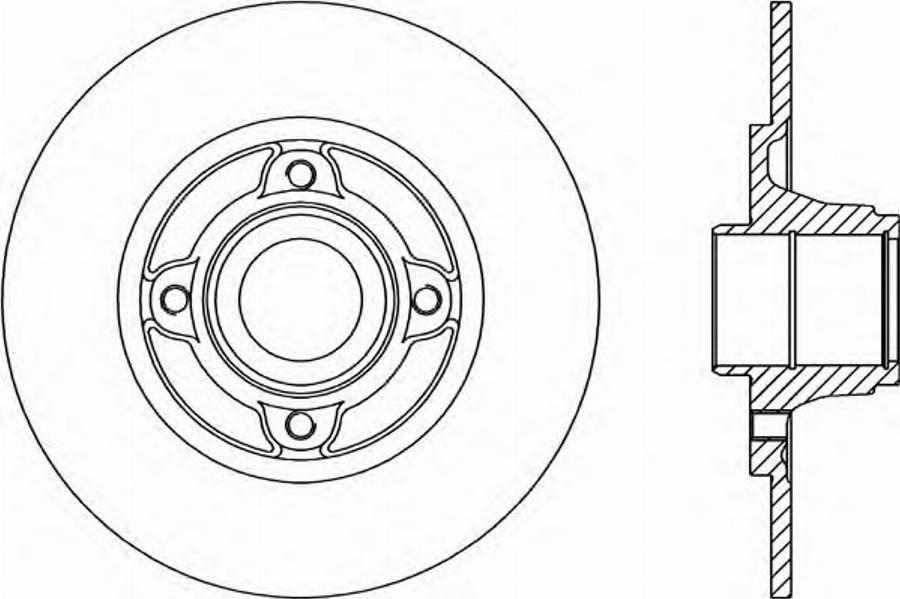 Open Parts BDR1461.10 - Kočioni disk www.molydon.hr