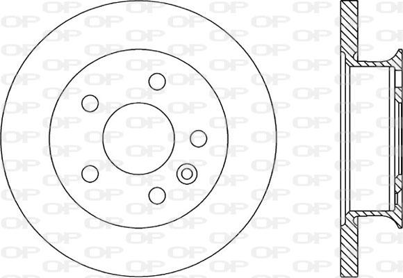 Open Parts BDR1585.10 - Kočioni disk www.molydon.hr