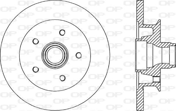 Open Parts BDR1581.10 - Kočioni disk www.molydon.hr